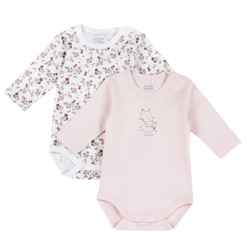 CHICCO ΣΕΤ 2 ΤΜΧ ΦΟΡΜΑΚΙΑ ΜΑΚΡΥ ΜΑΝΙΚΙ ΡΟΖ ΛΕΥΚΟ 100258