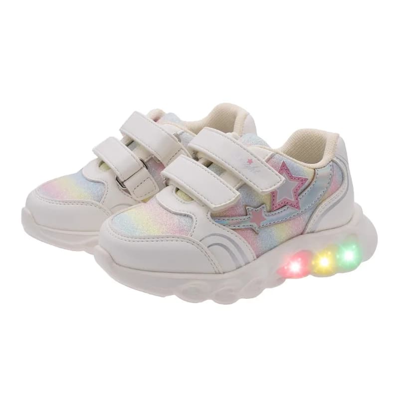 CHICCO SNEAKER ΜΕ ΦΩΤΑΚΙΑ ΛΕΥΚΑ 1122142