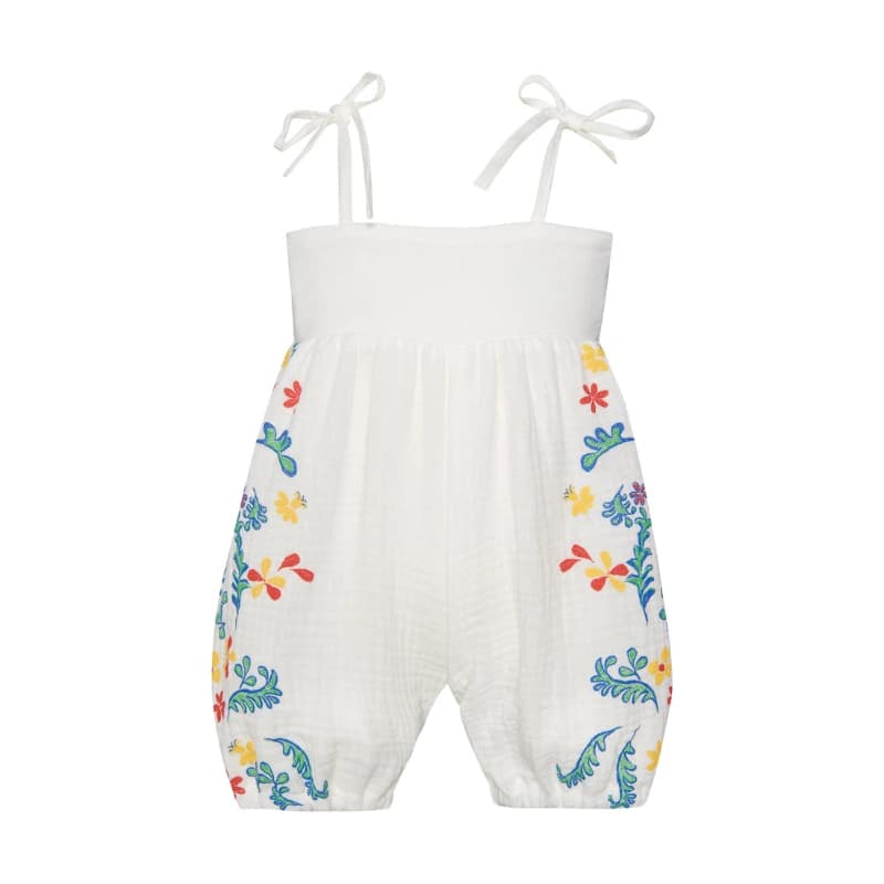 TWO IN A CASTLE BABY OFF WHITE FLORAL Τ6191
