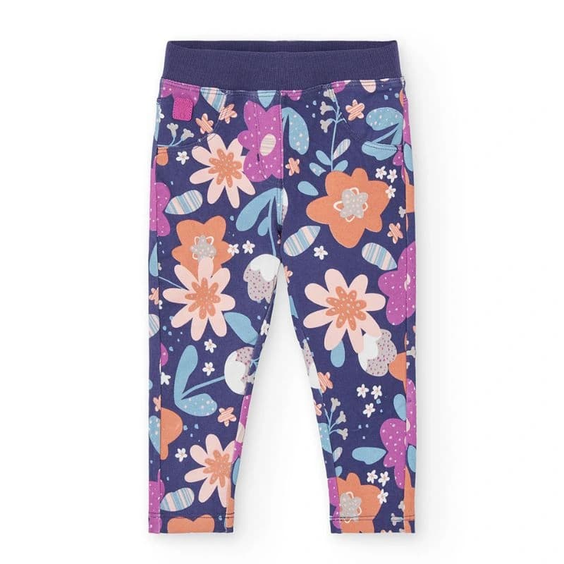 BOBOLI ΠΑΝΤΕΛΟΝΙ FLEECE ΛΙΛΑ FLORAL 222084