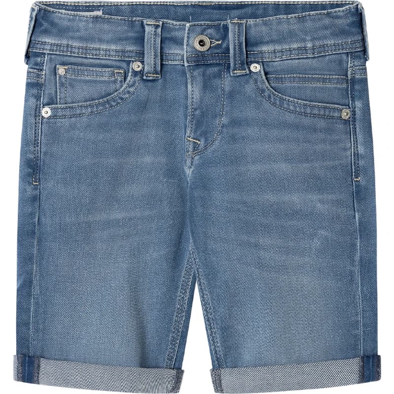 PEPE JEANS ΒΕΡΜΟΥΔΑ ΣΟΡΤΣ ΠΑΙΔΙΚΟ ΤΖΗΝ ΜΠΛΕ SLIM PB800794MR9