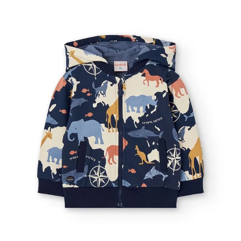 BOBOLI ZAKETA FLEECE ΜΠΛΕ 302151
