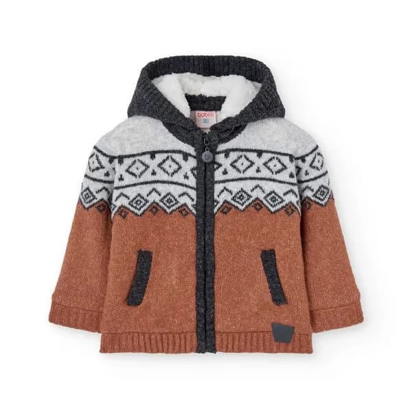 BOBOLI ΖΑΚΕΤΑ FLEECE ΜΕ ΚΟΥΚΟΥΛΑ ΧΑΛΚΙΝΟ 5169