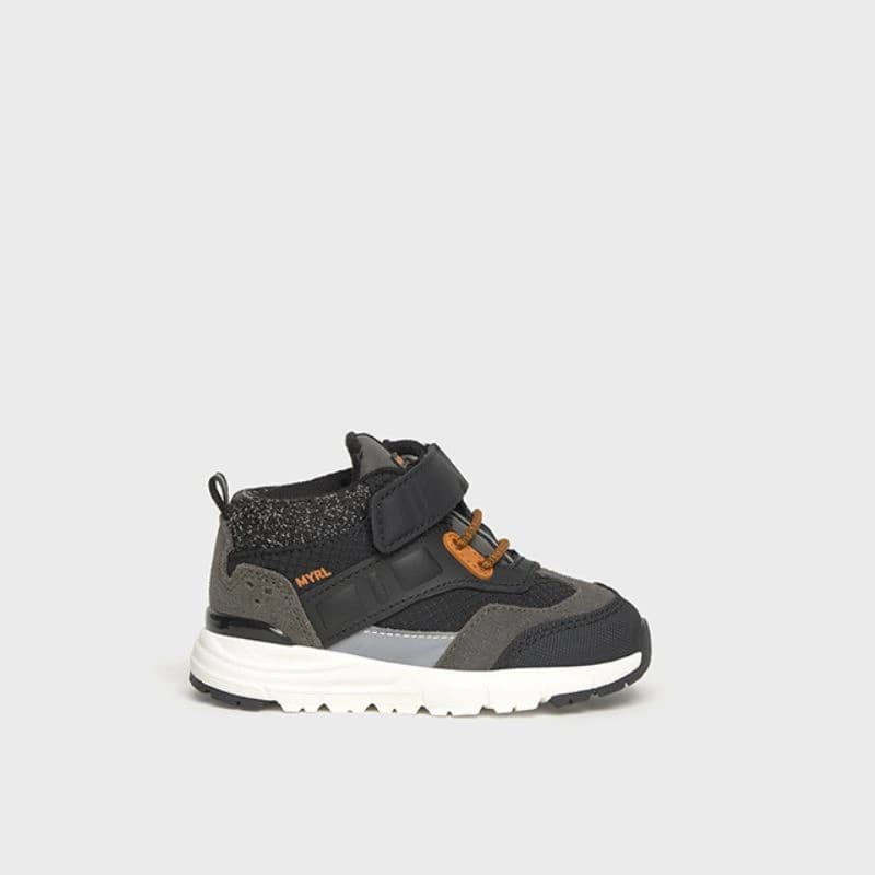 MAYORAL SHOES ΜΠΟΤΑΚΙ OUTDOOR ΕΛΑΦΡΥ ΜΑΥΡΟ ΓΚΡΙ 44605
