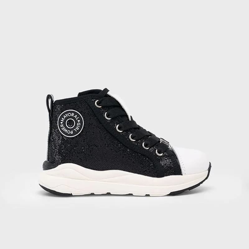 MAYORAL SHOES ΜΠΟΤΑΚΙ ΛΑΜΨΗ ΜΑΥΡΟ 44576