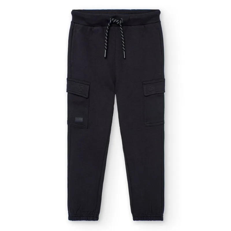 BOBOLI ΠΑΝΤΕΛΟΝΙ FLEECE ΜΑΥΡΟ 502085