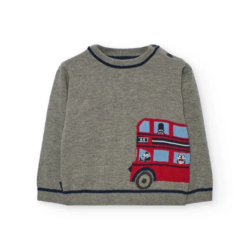 BOBOLI ΠΟΥΛΟΒΕΡ LONDON ΓΚΡΙ 712213