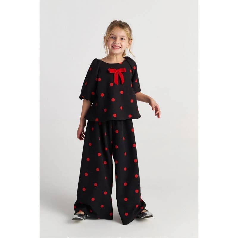 TC ΣΕΤ POLKA DOTS ΜΑΥΡΟ T7699