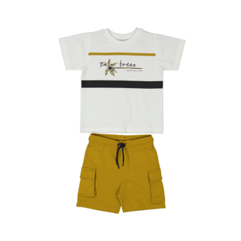 MAYORAL ΣΕΤ ΜΑΚΟ BEΡMOYΔΑ CARGO ΛΕΥΚΟ- ΜΠΕΖ 3605