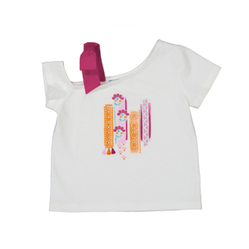 MAYORAL ΜΠΛΟΥΖΑ ΚΟΝΤΟ ΜΑΝΙΚΙ ΛΕΥΚΟ 3011