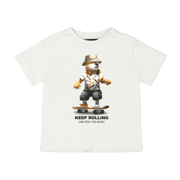 MAYORAL ΜΠΛΟΥΖΑ ΚΟΝΤΟ ΜΑΝΙΚΙ "KEEP ROLLING" ΚΡΕΜ 3041