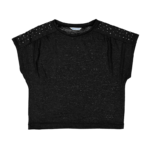 MAYORAL ΜΠΛΟΥΖΑ ΚΟΝΤΟ ΜΑΝΙΚΙ ΚΑΡΦΑΚΙΑ ΜΑΥΡΗ 6023