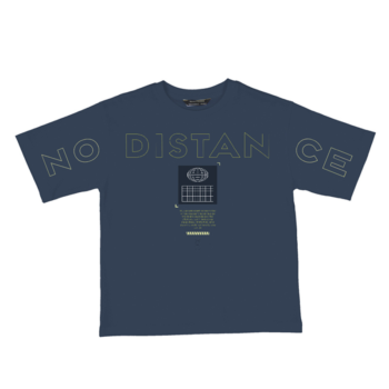 MAYORAL ΜΠΛΟΥΖΑ ΚΟΝΤΟ ΜΑΝΙΚΙ " NO DISTANCE " ΝΑΥΤΙΚΟ ΜΠΛΕ 6011