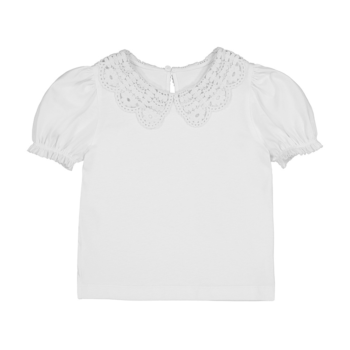 MAYORAL ΜΠΛΟΥΖΑ ΚΟΝΤΟ ΜΑΝΙΚΙ ΠΛΕΚΤΟΣ ΓΙΑΚΑΣ ΛΕΥΚΟ 3055