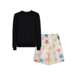 TWO IN A CASTLE DREAMSTARS ΣΕΤ ΜΠΛΟΥΖΑ ΜΟΝΟΧΡΩΜΗ ΜΕ ΣΟΡΤ T6615