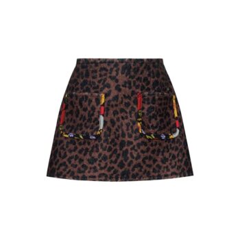 TWO IN A CASTLE DOLCE VITA ΦΟΥΣΤΑ ΖΙΠ ΚΥΛΟΤ LEOPAR Τ6624