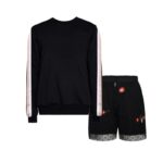 TWO IN A CASTLE ΣΕΤ ΜΠΛΟΥΖΑ ΜΑΚΡΥ ΜΑΚΙΝΙ ΜΕ ΚΟΝΤΟ ΠΑΝΤΕΛΟΝΙ ΜΑΥΡΟ T6627