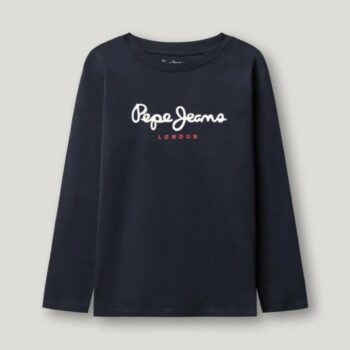 PEPE JEANS ΜΠΛΟΥΖΑ ΜΑΚΡΥ ΜΑΝΙΚΙ ΜΠΛΕ PB5000027-594