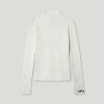 PEPE JEANS ΜΠΛΟΥΖΑ ΜΑΚΡΥ ΜΑΝΙΚΙ ΠΛΕΚΤΗ ΕΚΡΟΥ PG7000008