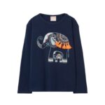 BOBOLI ΜΠΛΟΥΖΑ ΜΑΚΡΥ ΜΑΝΙΚΙ ΜΠΛΕ 403007