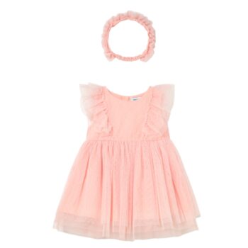 MAYORAL ΦΟΡΕΜΑ ΤΟΥΛΙ ΜΕ ΚΟΡΔΕΛΑ ΡΟΖ ΑΠΑΛΟ 1905