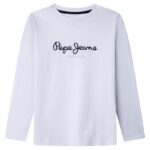 PEPE JEANS ΜΠΛΟΥΖΑ ΜΑΚΡΥ ΜΑΝΙΚΙ ΛΕΥΚΗ PB503993